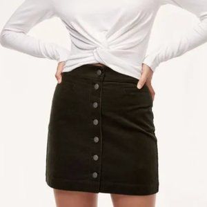Aritzia Karmen Skirt sz 6 - Dark Olive Green